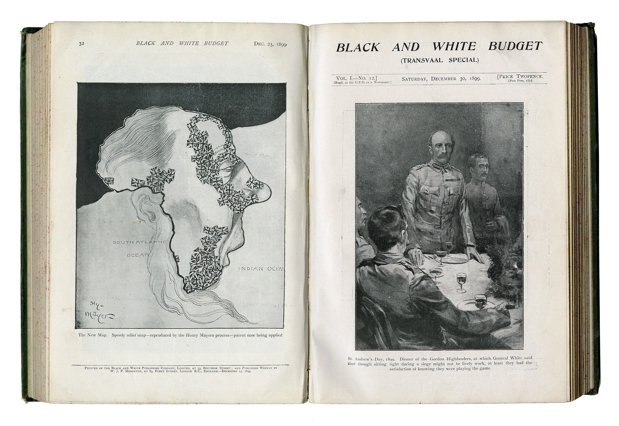 BLACK & WHITE BUDGET (TRANSVAAL SPECIAL) VOL 1–No. 12. London, December 23 1899.