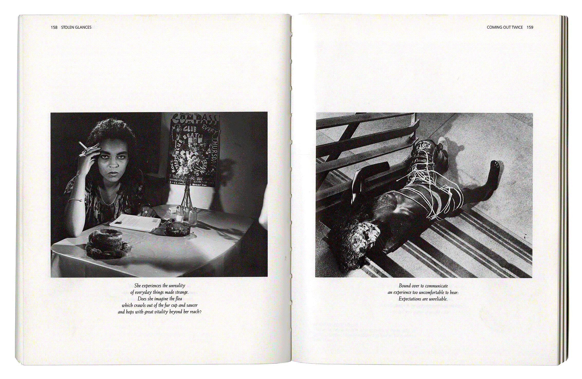 COMING OUT TWICE. Jacqui Duckworth. STOLEN GLANCES: LESBIANS TAKE PHOTOGRAPHS. Tessa Boffin, Jean Fraser. Pandora Press. London 1991.