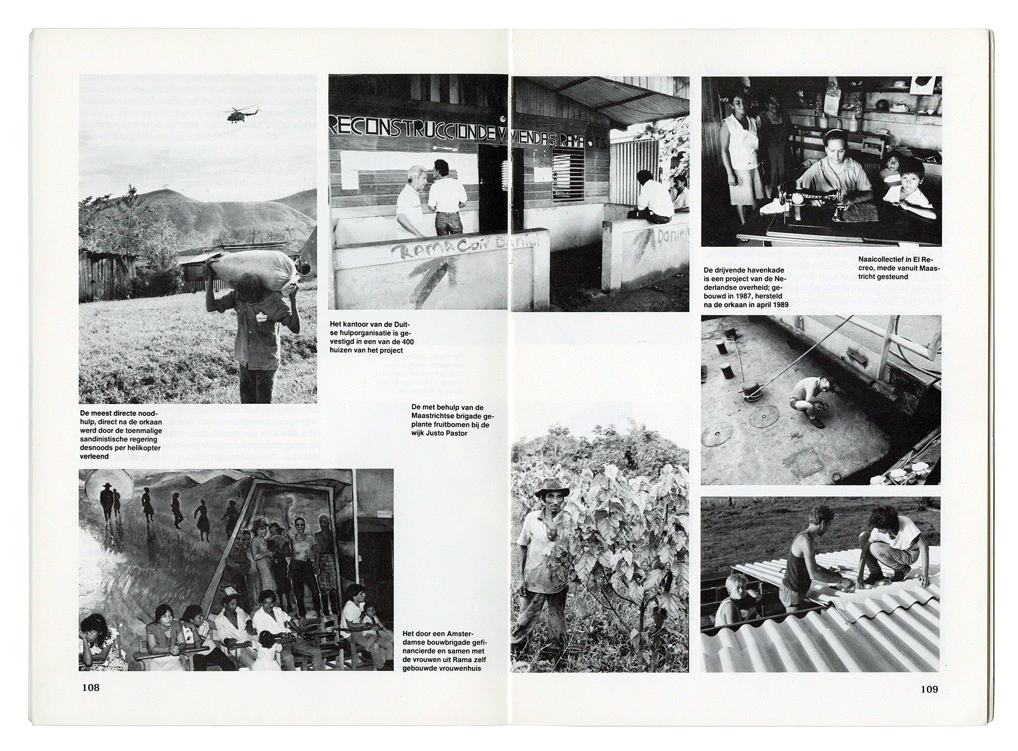 DE KUNST VAN HET OVERLEVEN: RAMA, EEN STAD IN NICARAGUA. Hans van Heijningen, Bob van der Winden, Joost Hartog. Initiatiefgroep Stedenband Maastricht-Rama. Maastricht 1990.