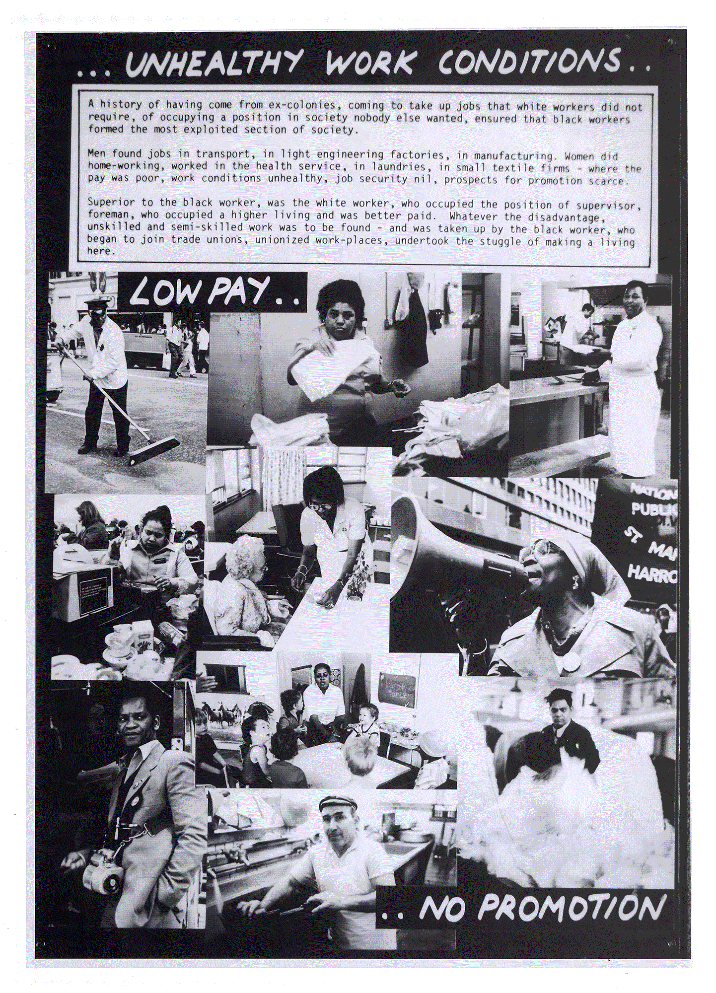 FACING DEPORTATION #2. North Paddington Community Darkroom. Philip Wolmuth. London 1981.