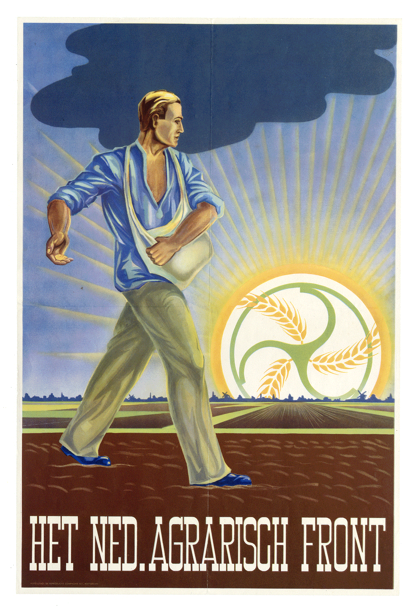 HET NED. AGRARISCH FRONT. Anonymous. De Reproductie Compagnie. Rotterdam 1942.
