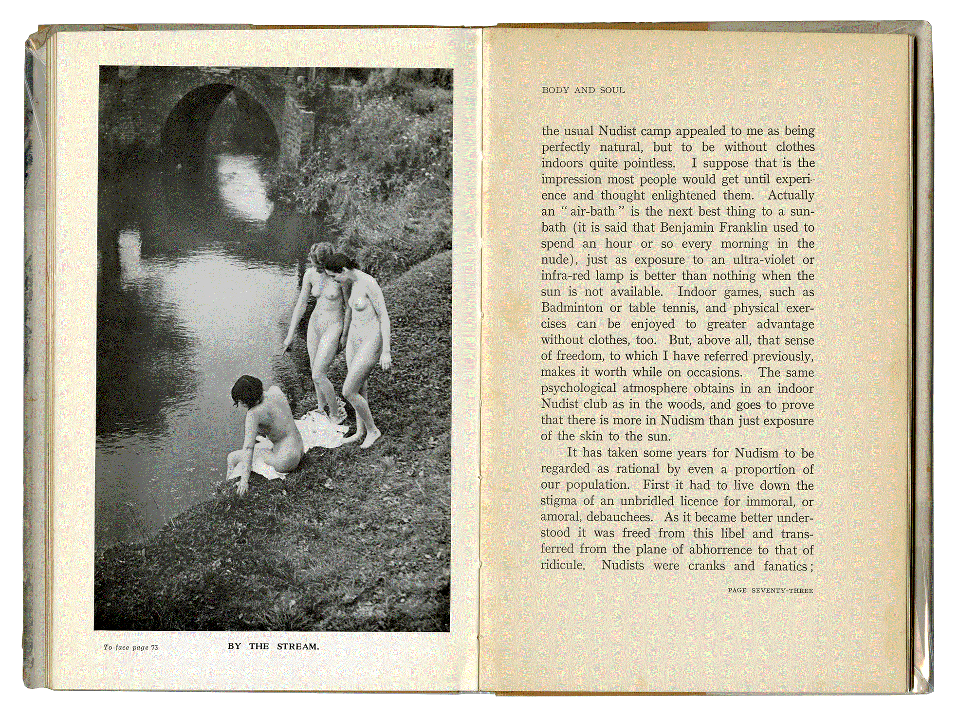 IT’S ONLY NATURAL: THE PHILOSOPHY OF NUDISM. William Welby. Thorsons Publishers. London 1937.