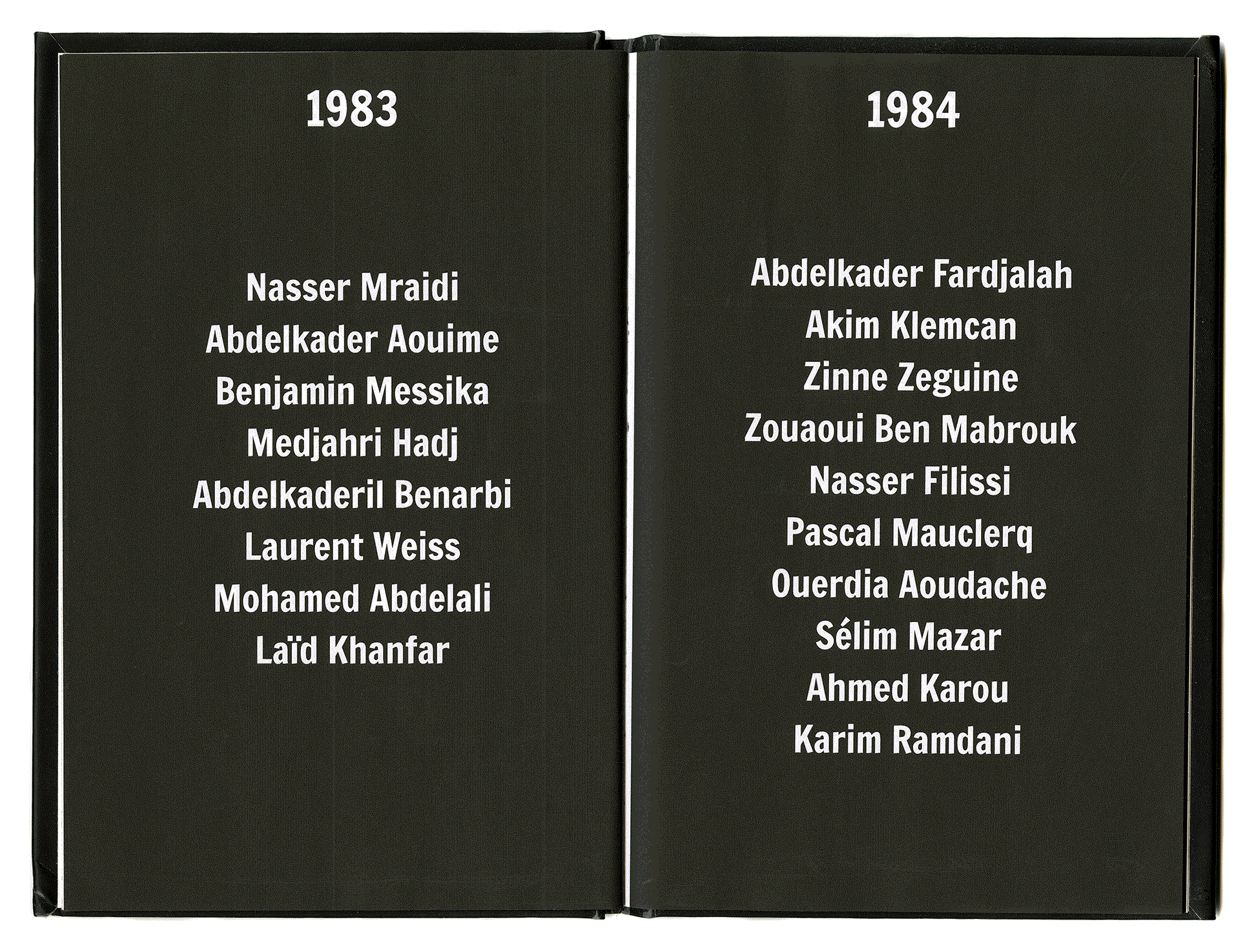 NON-LIEU: 1962-2016. Samir Laghouati-Rashwan. Miragem Editions. Marseille 2016.