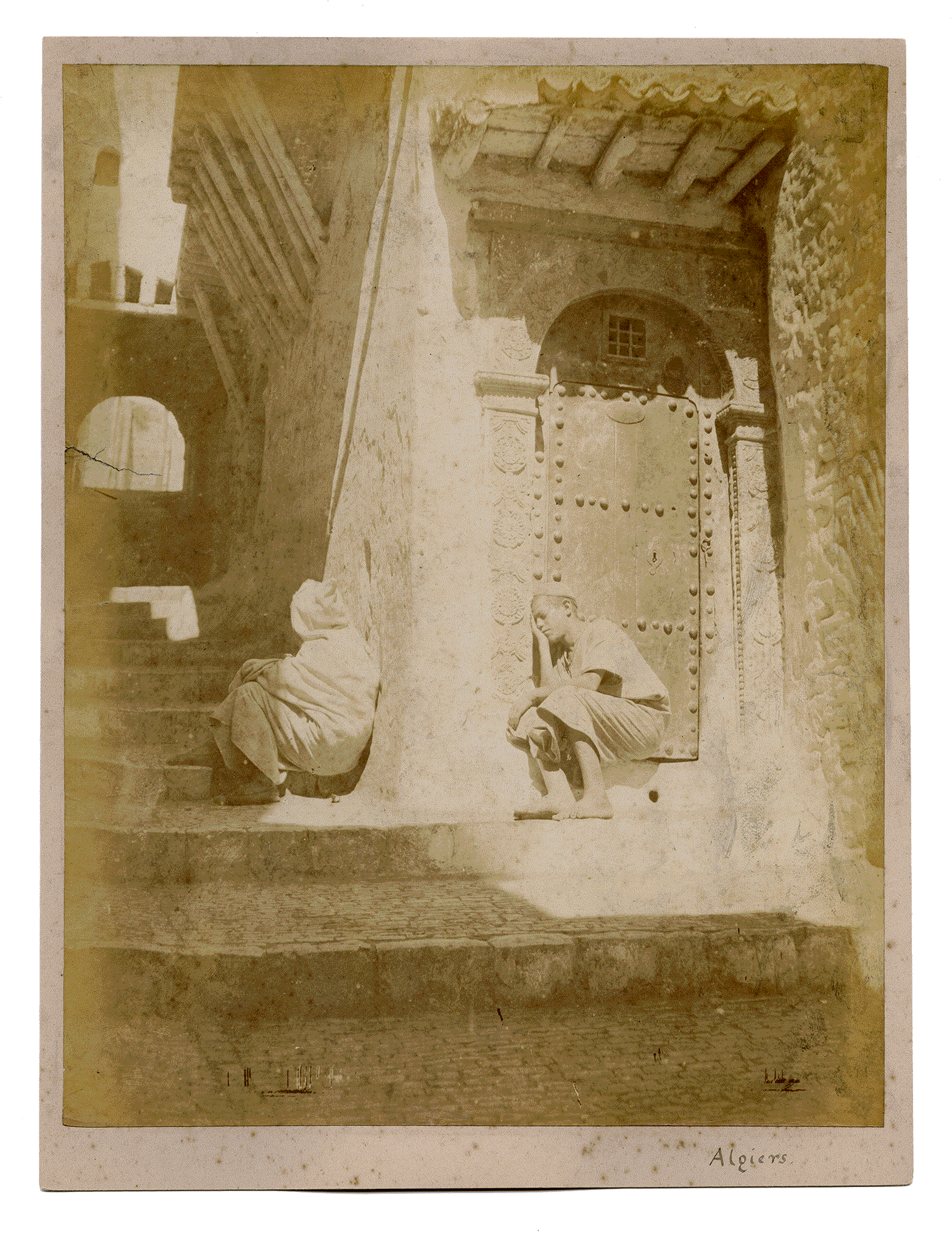 SLEEPING BOY. Anonymous. Algiers, circa 1880.