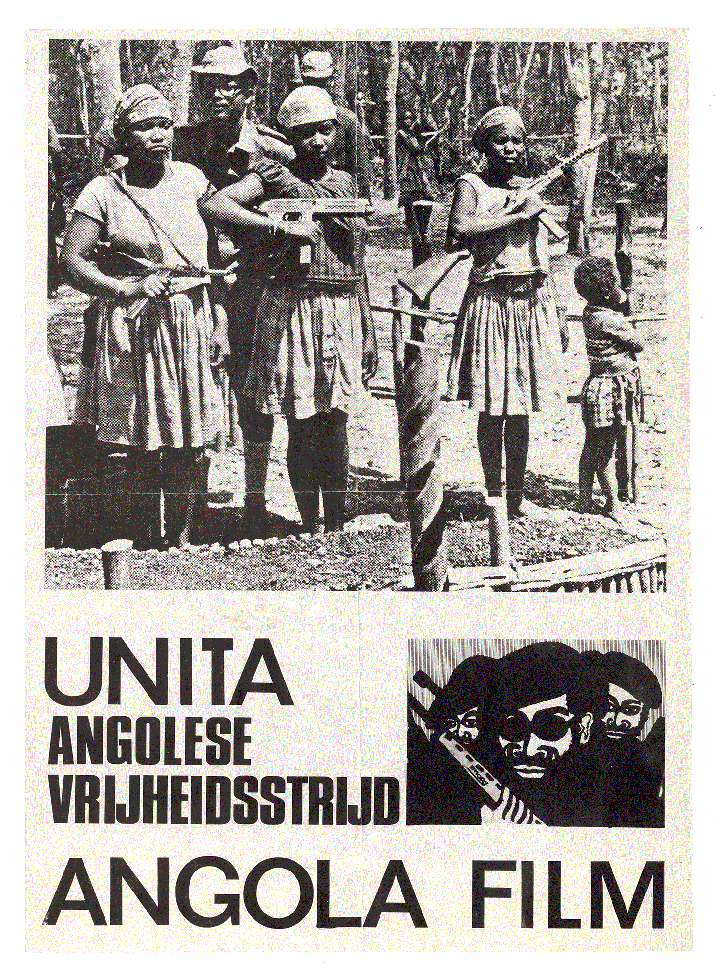 UNITA: ANGOLESE VRIJHEIDSSTRIJD. ANGOLA FILM. Cineclub Vrijheidsfilms. Amsterdam 1975.