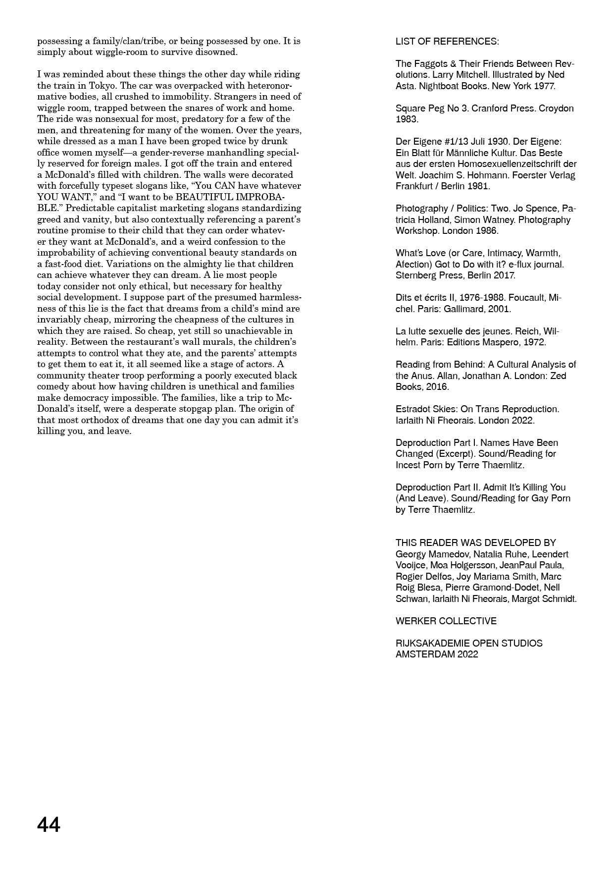 Deproduction Part I. Names Have Been Changed (Excerpt). Sound/Reading for Incest Porn by Terre Thaemlitz.