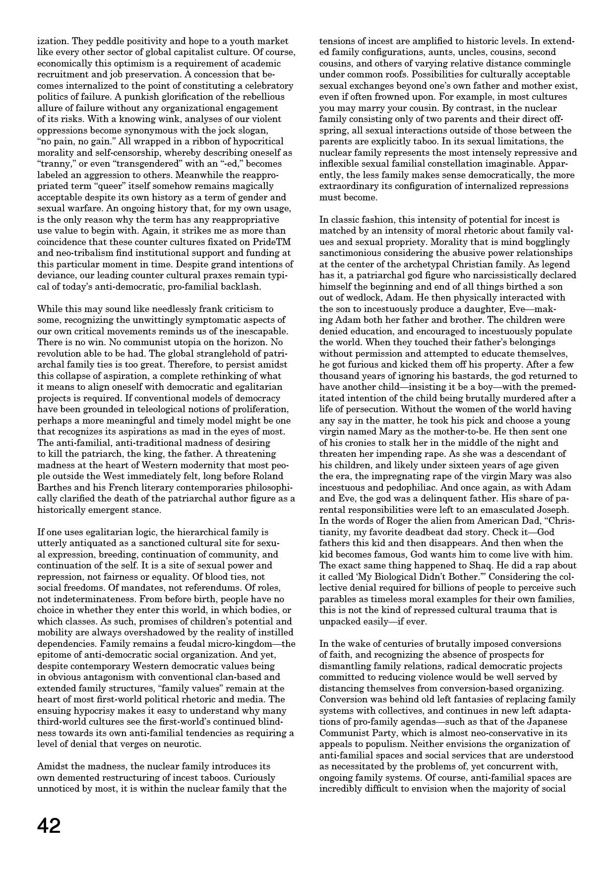 Deproduction Part I. Names Have Been Changed (Excerpt). Sound/Reading for Incest Porn by Terre Thaemlitz.