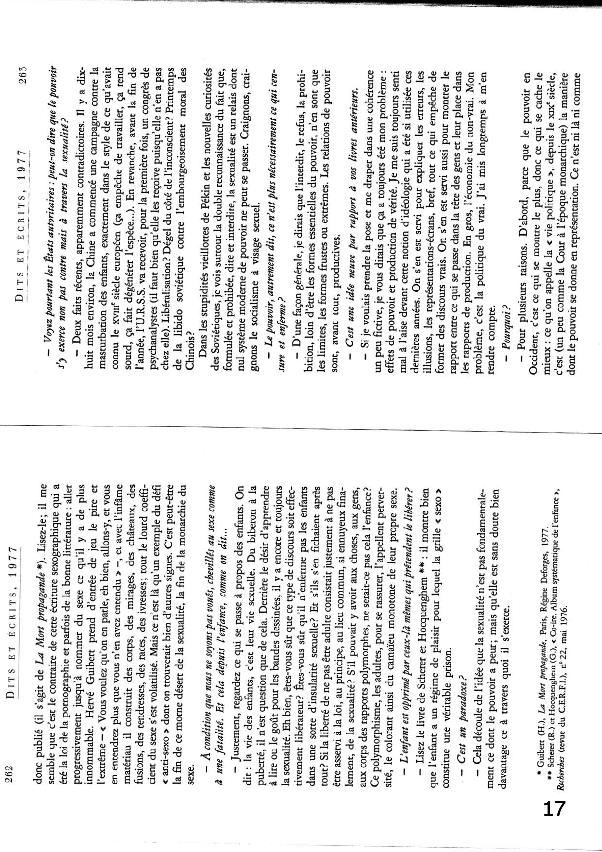Dits et écrits II, 1976-1988. Foucault, Michel. Paris: Gallimard, 2001.