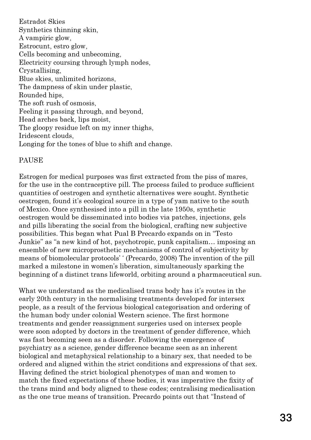 Estradot Skies: On Trans Reproduction. Iarlaith Ni Fheorais. London 2022.