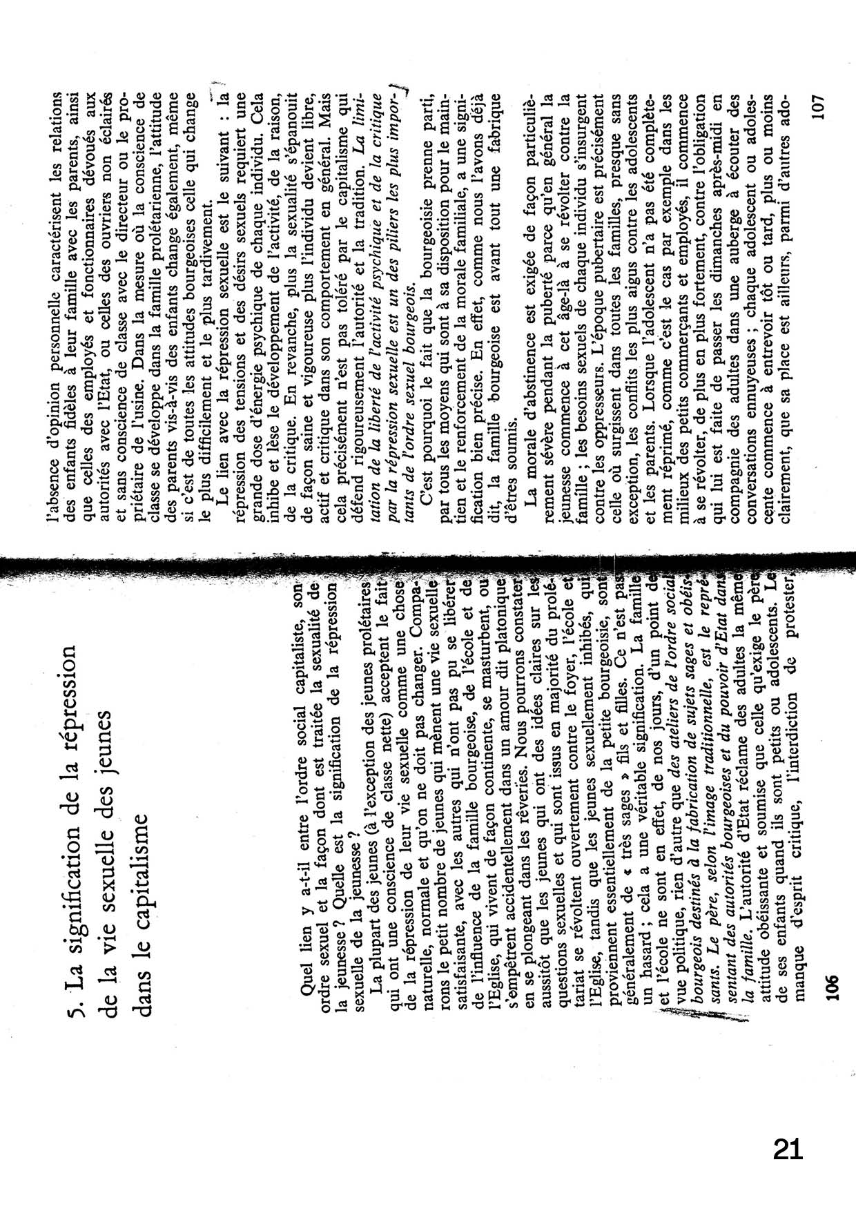 La lutte sexuelle des jeunes. Reich, Wilhelm. Paris: Editions Maspero, 1972.