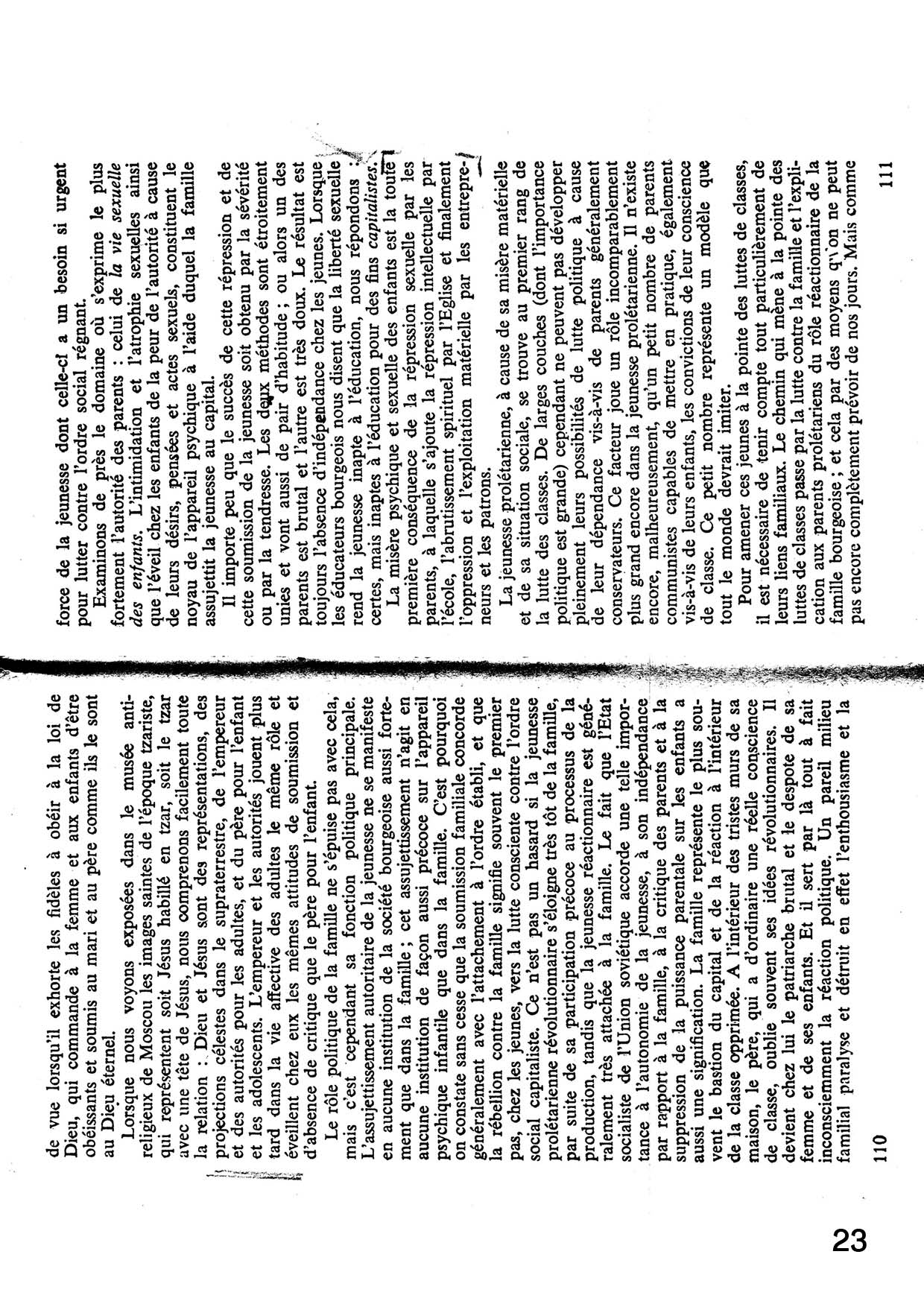 La lutte sexuelle des jeunes. Reich, Wilhelm. Paris: Editions Maspero, 1972.