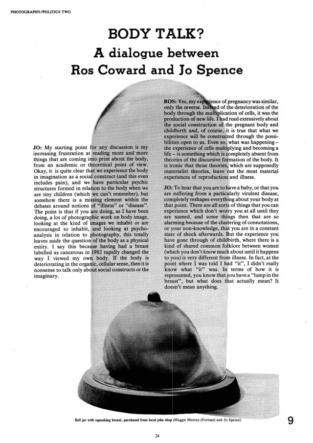 Photography / Politics: Two. Jo Spence, Patricia Holland, Simon Watney. Photography Workshop. London 1986.