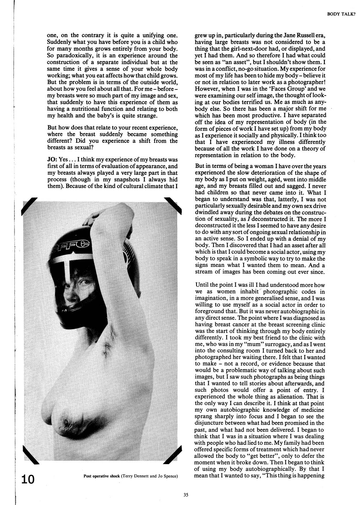 Photography / Politics: Two. Jo Spence, Patricia Holland, Simon Watney. Photography Workshop. London 1986.