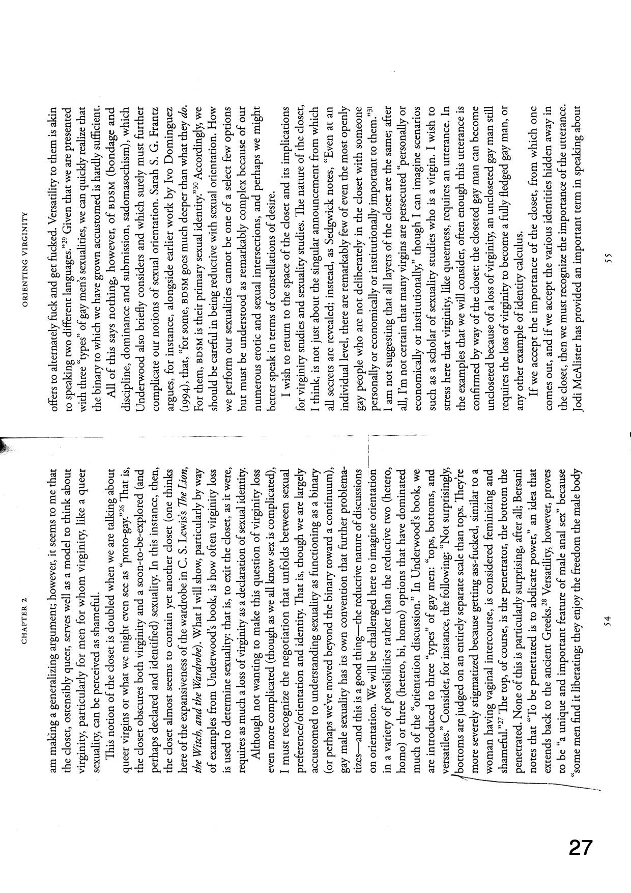 Reading from Behind: A Cultural Analysis of the Anus. Allan, Jonathan A. London: Zed Books, 2016.